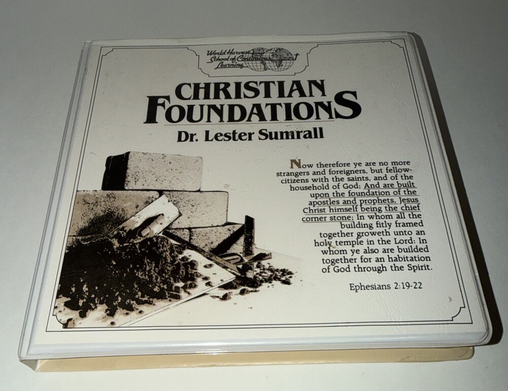 Christian Foundations by Lester Sumrall Cassette Set Syllabus World Harvest